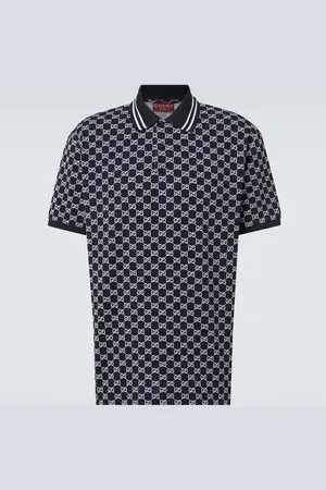 Gucci Polo in jacquard di cotone GG