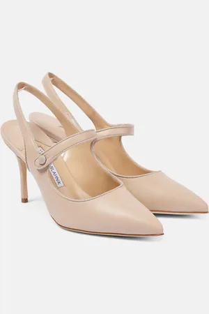 Manolo Blahnik Pumps slingback Campari 90 in suede