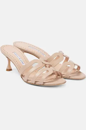 Manolo Blahnik Mules Ahwak 50 in pelle