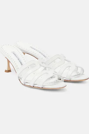 Manolo Blahnik Mules Ahwak 50 in pelle
