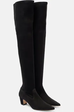 Manolo Blahnik Stivali cuissardes Lupasca 55 in suede