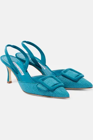 Manolo Blahnik Pumps slingback Maysli 70 in rafia