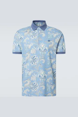 Etro Polo in cotone con stampa paisley