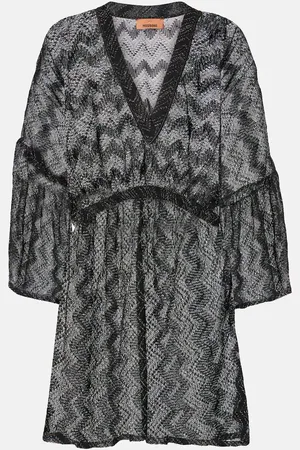 Missoni Copricostume in lamé a zig-zag