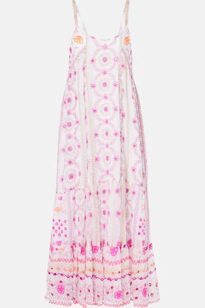 Juliet Dunn Abito midi in cotone con stampa