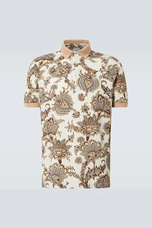 Etro Polo in cotone piqué con stampa