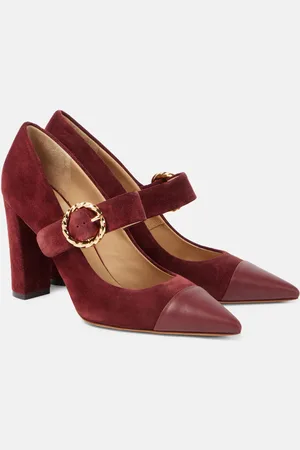 ULLA JOHNSON Pumps Kiki 95 in suede e pelle