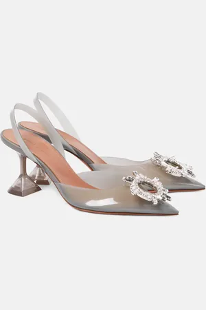 Amina Muaddi Pumps slingback Begum Glass 70 in PVC