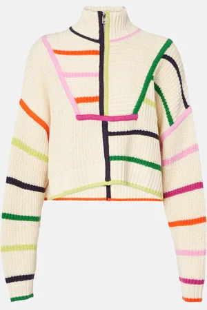 Staud Pullover Hampton in misto cotone cropped