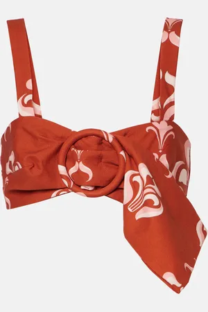 Adriana Degreas Top in cotone con stampa