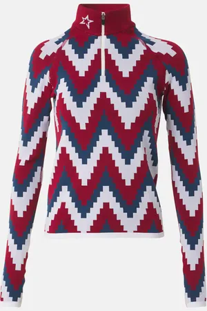 Perfect Moment Top da sci Chevron in jacquard