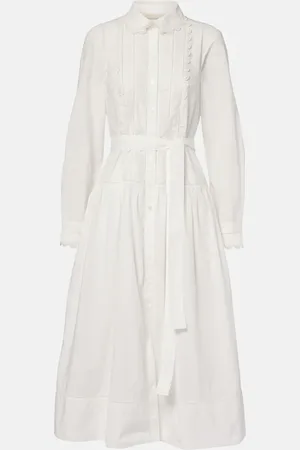 ULLA JOHNSON Abito chemisier in cotone