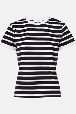 Frame T-shirt in jersey di cotone a righe