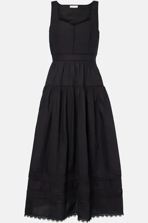 ULLA JOHNSON Abito bustier Isadora in popeline