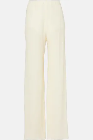‎Taller Marmo‎ Pantaloni regular Zoagli in misto cotone e seta