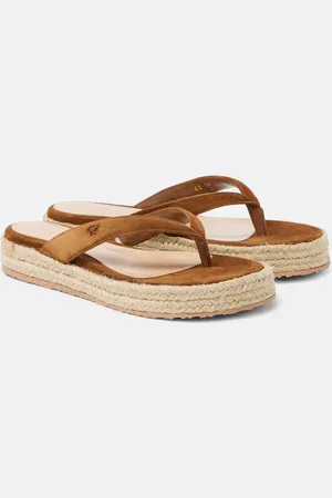 Gianvito Rossi Sandali infradito espadrillas in suede