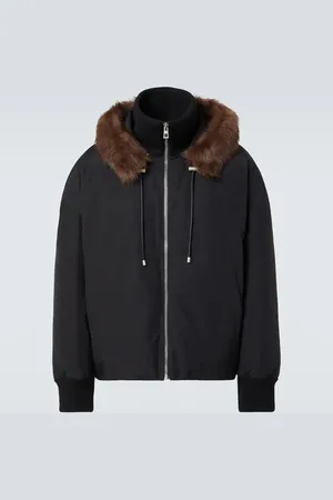 Loewe Giacca in misto cotone con shearling
