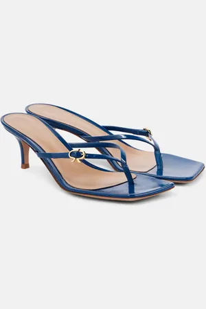 Gianvito Rossi Sandali infradito Ribbon in vernice