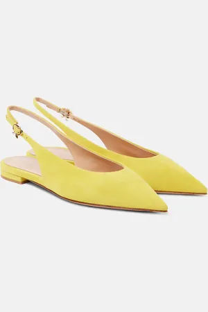 Gianvito Rossi Ballerine slingback in suede