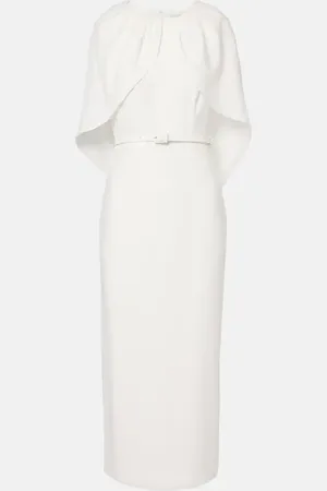 Roland Mouret Abito midi in crêpe di raso