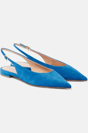 Gianvito Rossi Ballerine slingback in suede