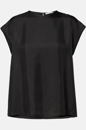 ASCENO Top Dasha in twill di seta