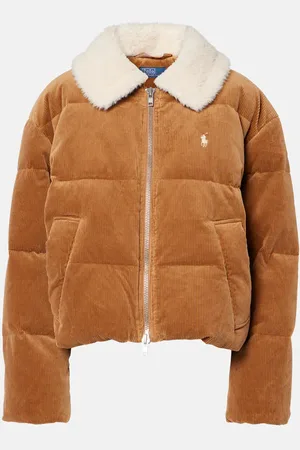 Ralph Lauren Piumino in velluto a coste con pelliccia sintetica