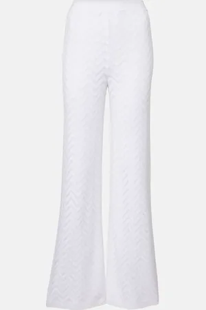 Missoni Pantaloni a gamba larga in misto cotone