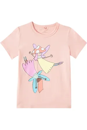 Stella McCartney T-shirt in jersey di cotone con stampa