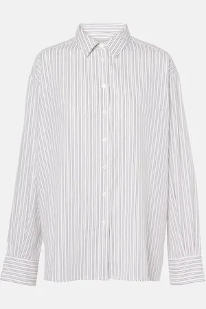 ASCENO Camicia Maya in misto cotone a righe