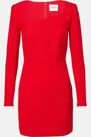 Roland Mouret Abito corto asimmetrico in crêpe