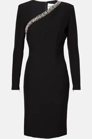Roland Mouret Abito midi con cristalli