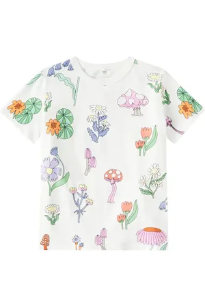 Stella McCartney T-shirt in jersey di cotone con stampa