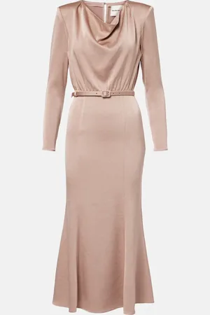 Roland Mouret Abito midi in crêpe di raso