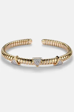 Marina B Bracciale Trisolina 3 Station in 18kt con diamanti