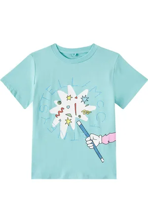 Stella McCartney T-shirt in jersey di cotone con stampa