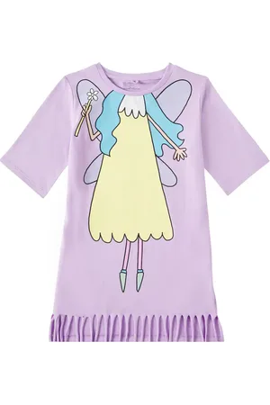 Stella McCartney Abito in jersey di cotone con stampa
