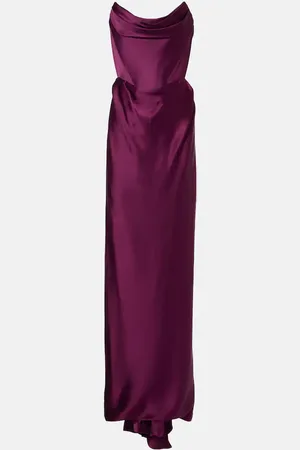 Vivienne Westwood Abito bustier Galaxy in crêpe di raso