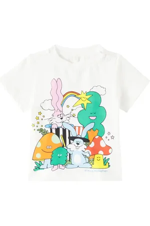 Stella McCartney T-shirt in jersey di cotone con stampa