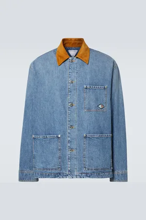 Bottega Veneta Giacca imbottita di jeans con suede