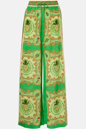 ALÉMAIS Alémais Pantaloni a palazzo La Musica in seta