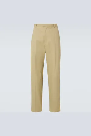 Bottega Veneta Pantaloni regular in twill di cotone