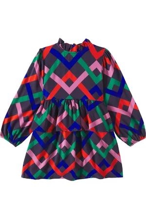 Bobo Choses Abito Garland in misto cotone