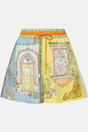 ALÉMAIS Alémais Shorts Monte in lino a vita alta