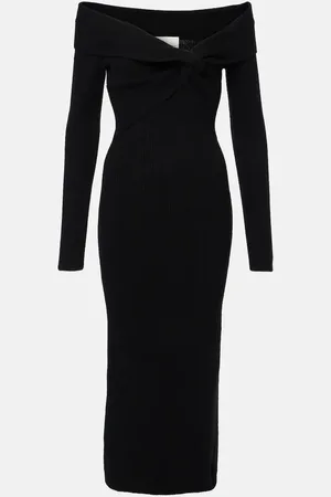 Roland Mouret Abito midi in misto lana e cashmere