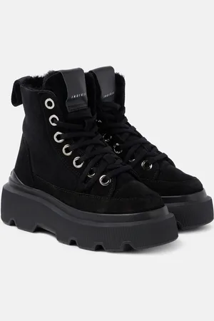 INUIKII Stivali Matilda in suede con shearling