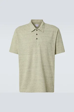 Bottega Veneta Polo in piqué di cotone con ricamo