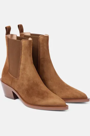 Gianvito Rossi Stivaletti Western 45 in suede