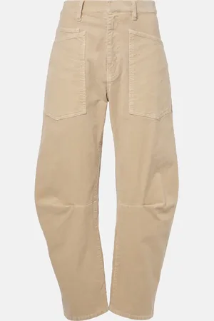 NILI LOTAN Pantaloni tapered Shon in velluto a coste