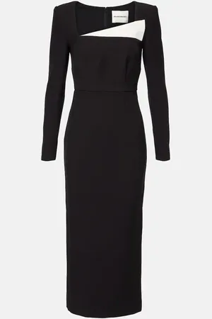 Roland Mouret Abito midi in crêpe